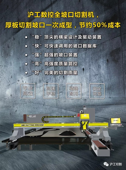 上海沪工第二代HG-Bevel Head全坡口切割机